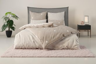 ANDAS Wendebettwäsche »JULIE« 2 tlg. Bettwäsche mit Tannenbäumen, Baumwolle, Winter, ab 135x200