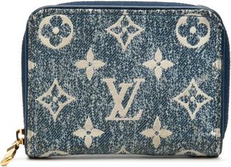 Louis Vuitton Pre-owned Wallets, female, Blue, Size: ONE SIZE Pre-owned Printed Zip Around Wallet
