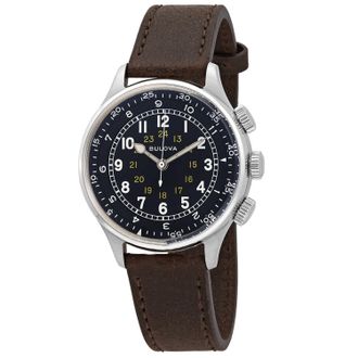 Bulova Mens Black dial Watch