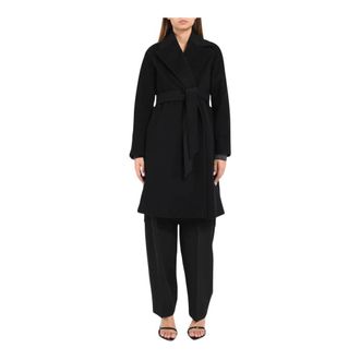 Max Mara Belted Coats, female, Black, L, Dravenna Coat