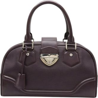 Louis Vuitton Pre-owned Handbags, female, Purple, Size: ONE SIZE Pre-owned Epi Leather Montaigne GM Handbag