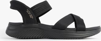 Skechers Ultra Flex 3.0 - Never Better Womens Sandals Black Textile - Size UK 6