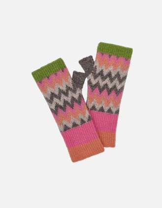 Nooki Design Womens DORA CHEVRON WRIST-WARMER INPINK MIX - Size: ONE