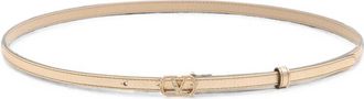 Valentino Garavani Golden Embellished VLogo Belt