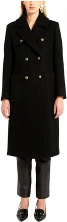 Marella Jassen - Dames - Mantel - Zwart - L - Leer - Jassen