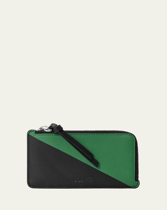 Loewe Mens Coin Card Holder in Napa Leather