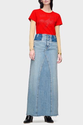 Maison Margiela T-shirt With Print, Womens, Red