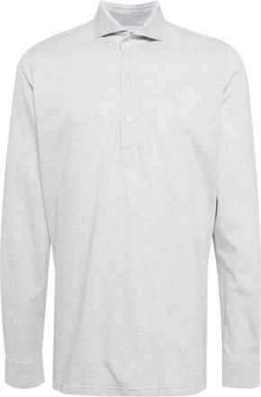 N.Peal Marseille long-sleeve polo shirt - men - Cashmere/Cotton - L - Grey