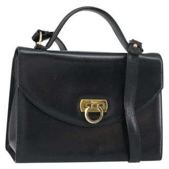 Ferragamo Pre-owned Handbags, female, Black, Size: ONE SIZE Pre-owned Handbag