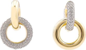 Swarovski Dextera Asymmetrical Hoop Earrings