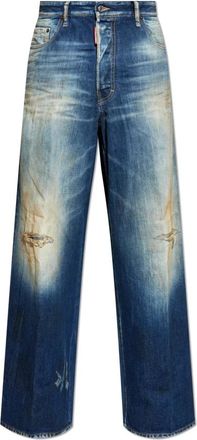 Dsquared2 Jeans Loose - Heren - Loose Fit Jeans - Blauw - L - Katoen - Jeans