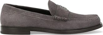 Dolce & Gabbana Loafers, male, Gray, 9 1/2 UK, Classic Moccasin Shoe
