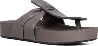 Uma Wang Womens Sandals Square Fussbett Grey Synthetic Carbon Fibre