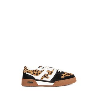 Fendi Cavallino and Suede Match Sneakers