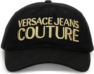 Versace Jeans Couture logo-embroidered baseball cap - women - Cotton - One Size - Black