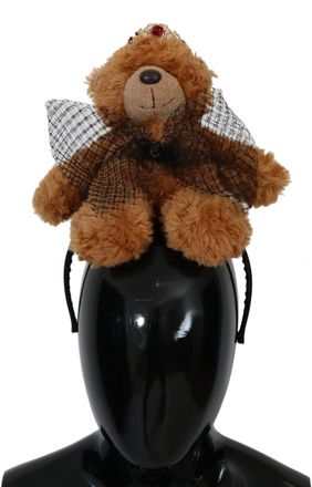 Dolce & Gabbana Teddybeer Gouden Kristallen Kroon Tiara Diadeem Haarband