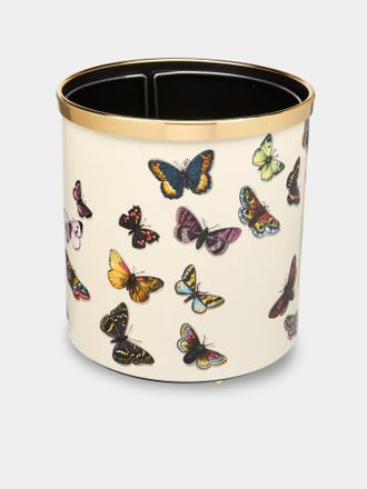 Fornasetti Farfalle Iron Wastepaper Bin