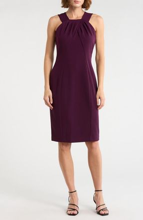Calvin Klein Sleeveless Sheath Dress in Aubergine at Nordstrom Rack, Size 10