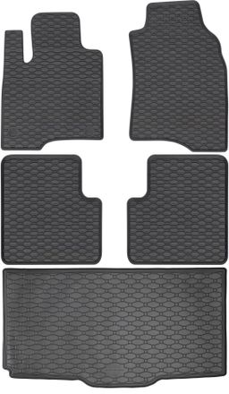 OEM Fiat Panda Hatchback Desde Marzo De 2012. Juego De Alfombrillas De Goma Para Coche Y Alfombrilla Para Maletero