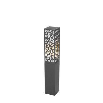 QAZQA Moderno Farola Exterior Moderna Negra 60 Cm Ip44 - Nicole Pl&aacute;stico /aluminio /acero Alargada Adecuado Para Led Max. 1 X 40 Watt - Qazqa