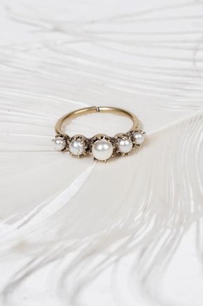 Tataborello Ring mit Perlen Lino