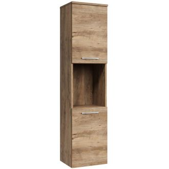 Badplaats Columna De Ba&ntilde;o Montreal 30 X 30 X 131 Cm - Roble Casta&ntilde;o - Mueb