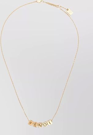 Fendi bronze necklace