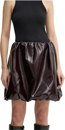 Birgitte Herskind Midi Rokken - Dames - Korte rokken - Bruin - XS - Wol - Rokken