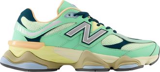 New Balance 9060 Mens Sneakers, Green/Sweetgrass/Deep Ocean/Silver Metallic, 5 UK