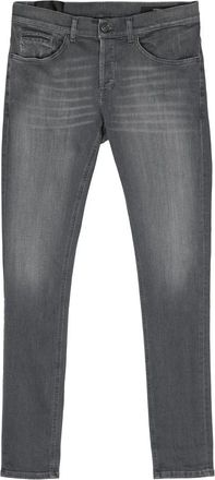 Dondup Gewassen Grijze Slim Fit Jeans - Heren - Slim Fit Jeans - Grijs - W30 - Jeans