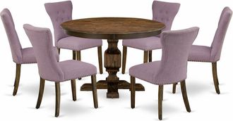 East West Furniture 7 Piece Modern Dining Set