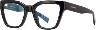 Saint Laurent Ladies Black Cat Eye Sunglasses SL641 006