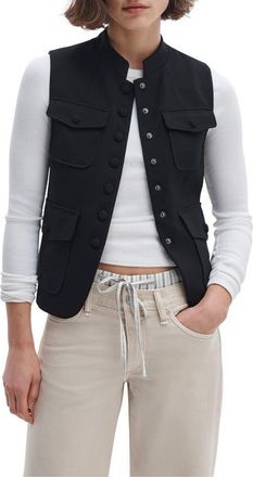 Rag & Bone Mercer Ponte Vest in Black at Nordstrom, Size 12