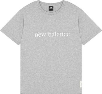New Balance Essentials Logo T-Shirt Asia Sizing Grey AMT21566-AG