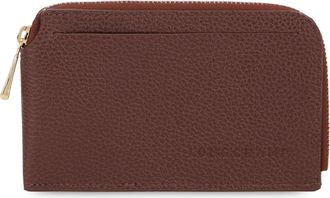 Longchamp Womens Leather Wallet Coffee & Purses