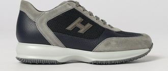 Hogan Sneakers Interactive in pelle scamosciata e mesh con logo H applicato