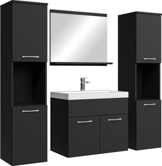 Badplaats Conjunto De Muebles De Ba&ntilde;o Montreal Xl 60 X 35 Cm - Negro Mate
