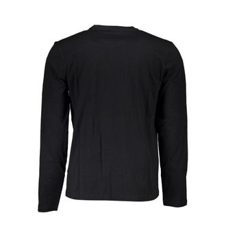 Napapijri Logo-Embroidered Cotton T-Shirt - Black
