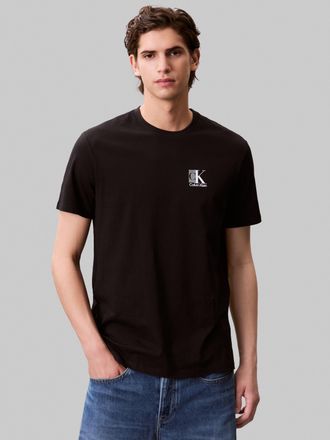 Calvin Klein T-Shirt CALVIN KLEIN SS 30s E SPRTSWR 1 G, Herren, Gr. XXL, schwarz, Single Jersey, Obermaterial: 100% Baumwolle, unifarben, regular fit normal, Rundh