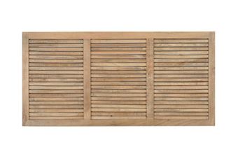 Giner&Colomer Cabecero en madera de natural con dise&ntilde;o de lamas horizontales 165 cm