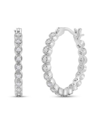 Jaclyn Smith Platinum Plated 0.25 Ct. Tw. Lab-Grown Moissanite Earrings