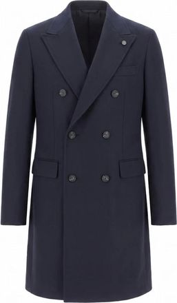 PESERICO Abrigo Cruzado - Coats - Hombre - Azul - 2XL