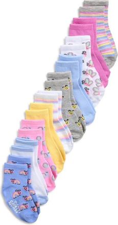 Capelli Icon Assorted 10-Pack Gripper Crew Socks in Multi Combo at Nordstrom, Size 12-24 M
