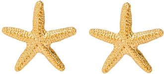 Kenneth Jay Lane Starfish 22kt Gold-plated Drop Earrings - One Size