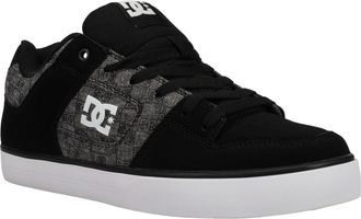 DC Sneaker DC SHOES Pure, Herren, Gr. 6(38), schwarz, monogram, 55.4% Leder, 44.6% Synthetikmaterial, Schuhe Sneaker