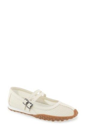 Kenneth Cole Reaction Violeta Mary Jane Flat in Cream Mesh at Nordstrom Rack, Size 9