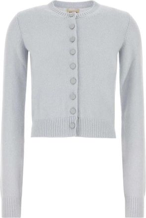 Khaite Everheart Cardigan - Dames - Cashmere truien - Blauw - M - Kasjmier - Truien & Vesten