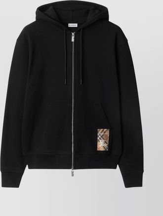 Burberry cotton zip up hoodie