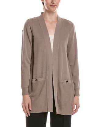 Anne Klein Rib Pocket Cardigan