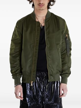 Alpha Industries Bomber con zip - Verde